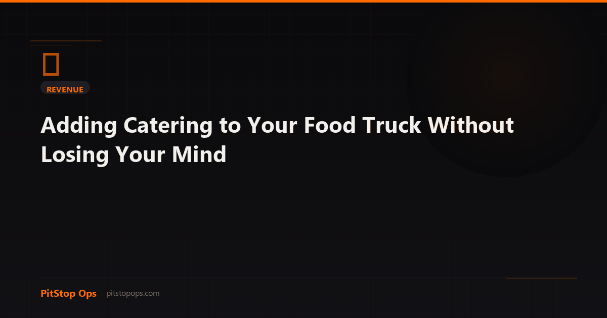 Adding Catering to Your Food Truck Without Losing Your Mind