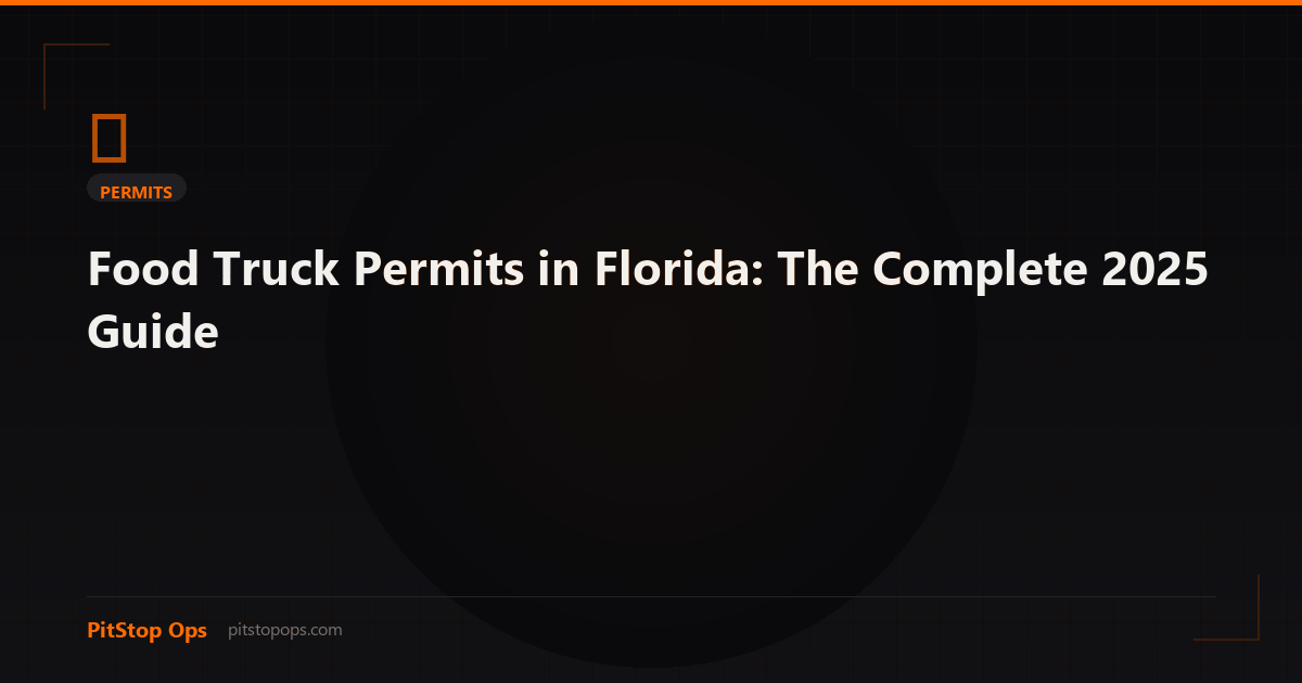 Food Truck Permits in Florida: The Complete 2025 Guide