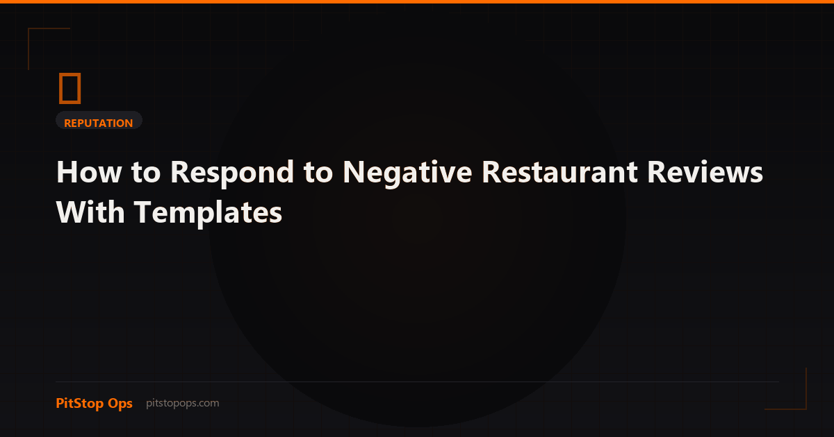 How to Respond to Negative Restaurant Reviews (With Templates)