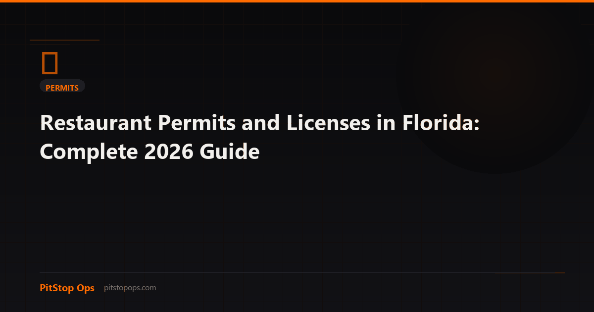 Restaurant Permits and Licenses in Florida: Complete 2026 Guide